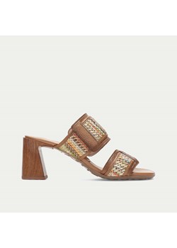 Hiszpańskie klapki na obcasie - HISPANITAS RHV264747 MULTIKOLOR ze sklepu Tymoteo.pl - sklep obuwniczy w kategorii Klapki damskie - zdjęcie 189391955
