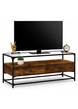 Minimalistyczna szafka pod TV przydymiony dąb G4-Z58 ze sklepu Edinos.pl w kategorii Szafki RTV - zdjęcie 189392559