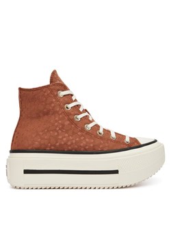 Converse Trampki Chuck Taylor All Star Lift Double Stack Platform Deer A17883C Brązowy ze sklepu MODIVO w kategorii Trampki damskie - zdjęcie 189393077