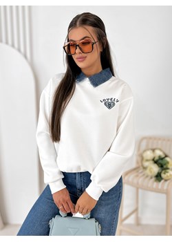 bluza lovelly ecru one size ze sklepu UBRA w kategorii Bluzy damskie - zdjęcie 189393976