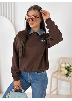 bluza lovelly brązowa one size ze sklepu UBRA w kategorii Bluzy damskie - zdjęcie 189393986