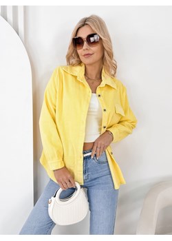 koszula sztruksowa boheme żółta one size ze sklepu UBRA w kategorii Koszule damskie - zdjęcie 189394166