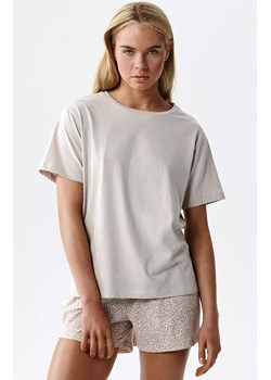 Atlantic krótka bawełniana piżama damska NLP-507-BEZJ_ROZ, Kolor beżowy-wzór, Rozmiar S, ATLANTIC ze sklepu Intymna w kategorii Piżamy damskie - zdjęcie 189394219