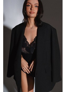 Ava body damskie z koronką 022 Shimmer, Kolor czarny, Rozmiar 2XL, Ava ze sklepu Intymna w kategorii Body damskie - zdjęcie 189394288