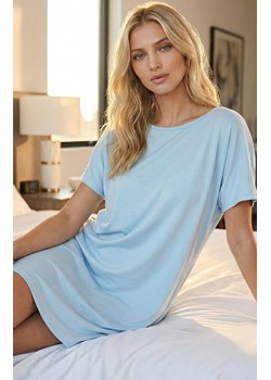 Damska koszula nocna Always Loved, Kolor niebieski, Rozmiar 3XL, Momenti per me ze sklepu Intymna w kategorii Koszule nocne - zdjęcie 189394307