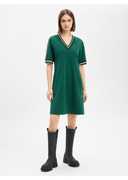 Marc Cain Sukienka damska Kobiety Bawełna zielony jednolity ze sklepu vangraaf w kategorii Sukienki - zdjęcie 189395958