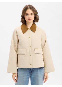 Barbour Damska kurtka pikowana - Kirby Kobiety beżowy jednolity ze sklepu vangraaf w kategorii Kurtki damskie - zdjęcie 189395975