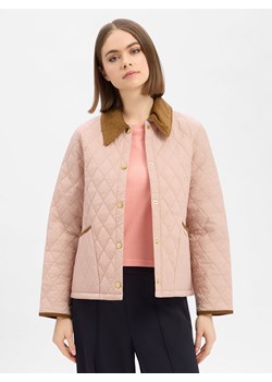 Barbour Damska kurtka pikowana - Liddesdale Quilted Kobiety brudny róż wypukły wzór tkaniny ze sklepu vangraaf w kategorii Kurtki damskie - zdjęcie 189395976