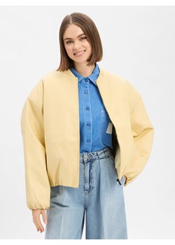 Another Cotton Lab Bluza damska Kobiety Sztuczna skóra żółty jednolity ze sklepu vangraaf w kategorii Kurtki damskie - zdjęcie 189395977