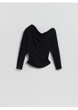 Reserved - Bluzka z modalem - czarny ze sklepu Reserved w kategorii Bluzki damskie - zdjęcie 189398008