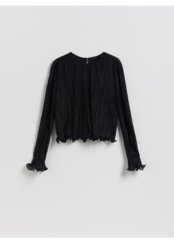 Reserved - Bluzka w prążki - czarny ze sklepu Reserved w kategorii Bluzki damskie - zdjęcie 189398016