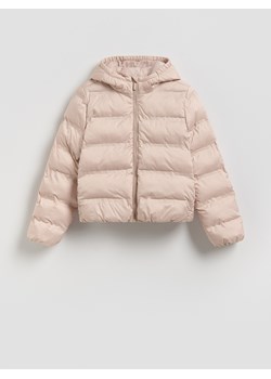Reserved - Pikowana kurtka z kapturem - beżowy ze sklepu Reserved w kategorii Kurtki dziewczęce - zdjęcie 189398076