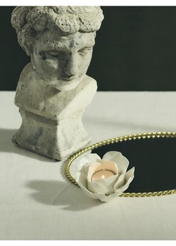 Sinsay - Świecznik w kształcie piwonii - biały ze sklepu Sinsay w kategorii Świeczniki - zdjęcie 189398978