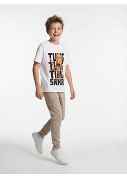 Sinsay - Bawełniana koszulka z nadrukiem Italian Brainrot Tung Tung Tung Sahur - biały ze sklepu Sinsay w kategorii T-shirty chłopięce - zdjęcie 189399016