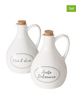 Boltze 2-częściowy zestaw "Cucina" w kolorze białym - wys. 20 x Ø 16 cm ze sklepu Limango Polska w kategorii Naczynia - zdjęcie 189399139