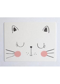 The Wild Hug Podkładka "Cat" w kolorze biało-czarnym na biurko - 55 x 35 cm ze sklepu Limango Polska w kategorii Akcesoria biurowe - zdjęcie 189399748