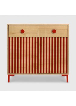 Folkifreckles Komoda "Alise" w kolorze jasnobrązowo-czerwonym - 90 x 84 x 45 cm ze sklepu Limango Polska w kategorii Meble - zdjęcie 189399856