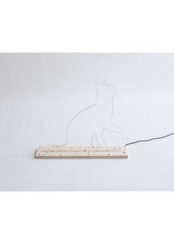 Really Nice Things Lampa "Neo Neon Cat" w kolorze białym - 40 x 33 cm ze sklepu Limango Polska w kategorii Oświetlenie - zdjęcie 189399886