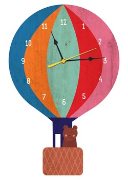 The Wild Hug Zegar ścienny "Globe" ze wzorem - 40 x 40 cm ze sklepu Limango Polska w kategorii Zegary - zdjęcie 189399926