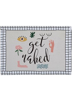 Really Nice Things Dywanik łazienkowy "Get-Naked" ze wzorem - 60 x 40 cm ze sklepu Limango Polska w kategorii Akcesoria łazienkowe - zdjęcie 189399946