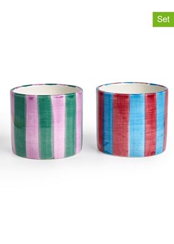 The Wild Hug Kubki (2 szt.) w kolorze błękitno-fioletowo-zielonym - wys. 7 cm ze sklepu Limango Polska w kategorii Naczynia - zdjęcie 189400179