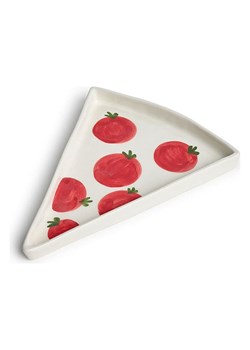 little nice things Taca w kolorze biało-czerwonym na pizzę - 22 x 17,5 cm ze sklepu Limango Polska w kategorii Naczynia - zdjęcie 189400187