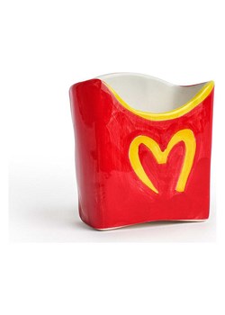 little nice things Miska w kolorze czerwonym na frytki - 9 x 9 x 6 cm ze sklepu Limango Polska w kategorii Naczynia - zdjęcie 189400189