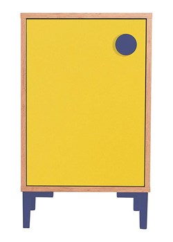 little nice things Stolik nocny "Stories" w kolorze żółto-beżowym - 40 x 65 x 30 cm ze sklepu Limango Polska w kategorii Szafy - zdjęcie 189400267