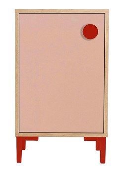 little nice things Stolik nocny "Stories" w kolorze jasnoróżowo-beżowym - 40 x 65 x 30 cm ze sklepu Limango Polska w kategorii Szafy - zdjęcie 189400277