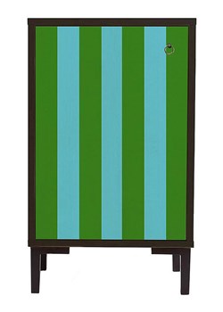 little nice things Stolik nocny "William" w kolorze czarno-zielono-błękitnym - 40 x 65 x 30 cm ze sklepu Limango Polska w kategorii Szafy - zdjęcie 189400288