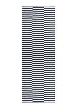 Madre Selva Dywan bawełniany w kolorze czarno-białym - 200 x 80 cm ze sklepu Limango Polska w kategorii Dywany - zdjęcie 189400329