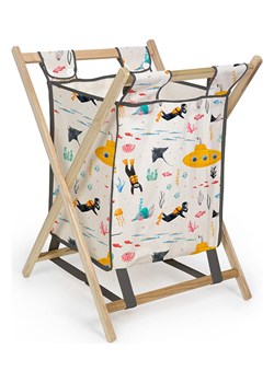 The Wild Hug Kosz "Cesto" w kolorze kremowym ze wzorem na pranie - 40 x 60 x 40 cm ze sklepu Limango Polska w kategorii Akcesoria łazienkowe - zdjęcie 189400335