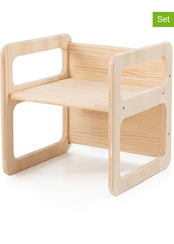 The Wild Hug Krzesła (3 szt.) w kolorze jasnobrązowym - 40 x 40 x 40 cm ze sklepu Limango Polska w kategorii Meble - zdjęcie 189400475