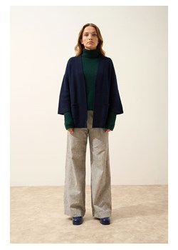 Just Cashmere Kaszmirowy kardigan "Aboyne" w kolorze granatowym ze sklepu Limango Polska w kategorii Swetry damskie - zdjęcie 189400519