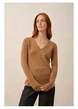Just Cashmere Kaszmirowy sweter "Abby" w kolorze jasnobrązowym ze sklepu Limango Polska w kategorii Swetry damskie - zdjęcie 189400566