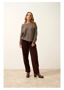Just Cashmere Kaszmirowy sweter "Ariana" w kolorze szarobrązowym ze sklepu Limango Polska w kategorii Swetry damskie - zdjęcie 189400625