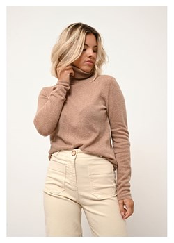 Just Cashmere Kaszmirowy golf "Ava" w kolorze beżowym ze sklepu Limango Polska w kategorii Swetry damskie - zdjęcie 189400635