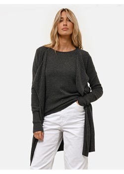 Just Cashmere Kaszmirowy kardigan "Brooke" w kolorze antracytowym ze sklepu Limango Polska w kategorii Swetry damskie - zdjęcie 189400717
