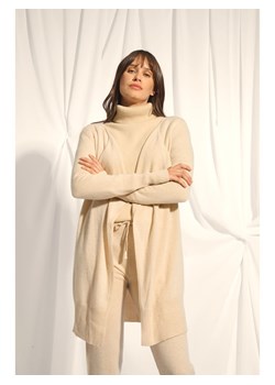 Just Cashmere Kaszmirowy kardigan "Brooke" w kolorze beżowym ze sklepu Limango Polska w kategorii Swetry damskie - zdjęcie 189400736