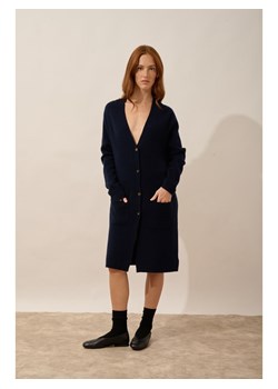 Just Cashmere Kaszmirowy kardigan "Dache" w kolorze granatowym ze sklepu Limango Polska w kategorii Swetry damskie - zdjęcie 189400777