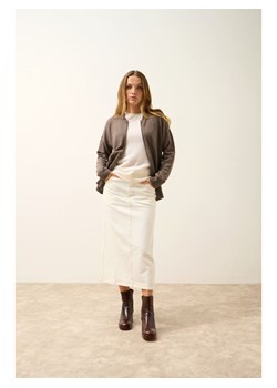 Just Cashmere Kaszmirowy kardigan "Ervie" w kolorze szarobrązowym ze sklepu Limango Polska w kategorii Swetry damskie - zdjęcie 189400797