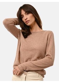 Just Cashmere Kaszmirowy sweter "Grace" w kolorze beżowym ze sklepu Limango Polska w kategorii Swetry damskie - zdjęcie 189400836