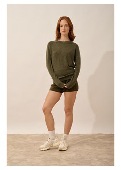 Just Cashmere Kaszmirowy sweter "Jane" w kolorze khaki ze sklepu Limango Polska w kategorii Swetry damskie - zdjęcie 189400925