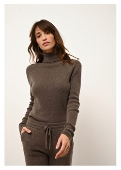 Just Cashmere Kaszmirowy golf "Lanais" w kolorze brązowym ze sklepu Limango Polska w kategorii Swetry damskie - zdjęcie 189401075