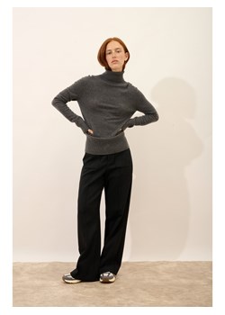 Just Cashmere Kaszmirowy golf "Lexie" w kolorze antracytowym ze sklepu Limango Polska w kategorii Swetry damskie - zdjęcie 189401085