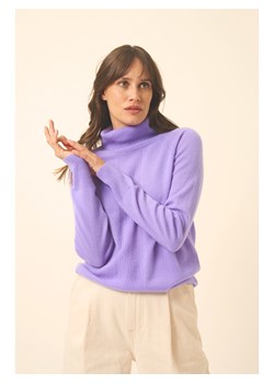 Just Cashmere Kaszmirowy golf w kolorze fioletowym ze sklepu Limango Polska w kategorii Swetry damskie - zdjęcie 189401095