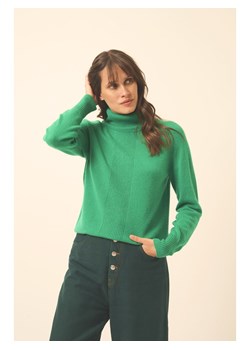 Just Cashmere Kaszmirowy golf w kolorze zielonym ze sklepu Limango Polska w kategorii Swetry damskie - zdjęcie 189401106