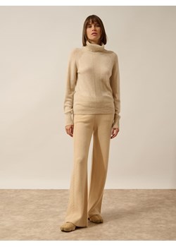 Just Cashmere Kaszmirowy golf w kolorze beżowym ze sklepu Limango Polska w kategorii Swetry damskie - zdjęcie 189401115