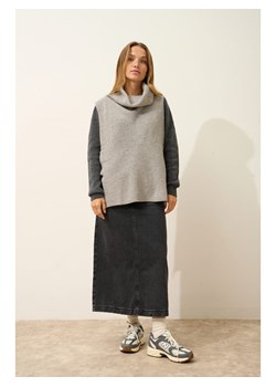 Just Cashmere Kaszmirowy golf w kolorze szaro-antracytowym ze sklepu Limango Polska w kategorii Swetry damskie - zdjęcie 189401125