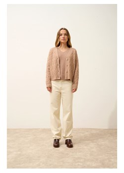 Just Cashmere Kaszmirowy kardigan w kolorze beżowym ze sklepu Limango Polska w kategorii Swetry damskie - zdjęcie 189401265